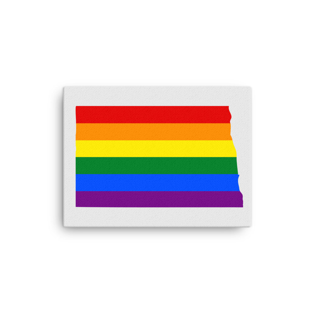 North Dakota LGBTQ Pride Canvas Wall Art 12″×16″ Pride North Dakota thin-canvas-_in_-12x16-front-6424d18f7a6b7