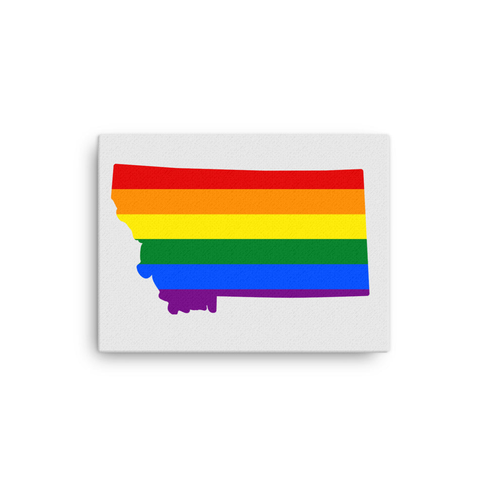 Montana LGBTQ Pride Canvas Wall Art 12″×16″ Pride Montana thin-canvas-_in_-12x16-front-642e1bcfae265