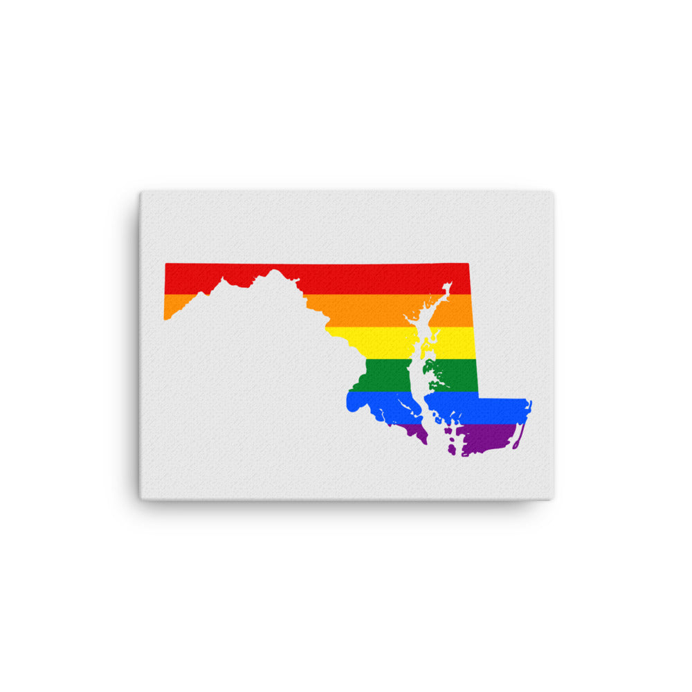 Maryland LGBTQ Pride Canvas Wall Art 12″×16″ Pride Maryland thin-canvas-_in_-12x16-front-642e21ebb3113