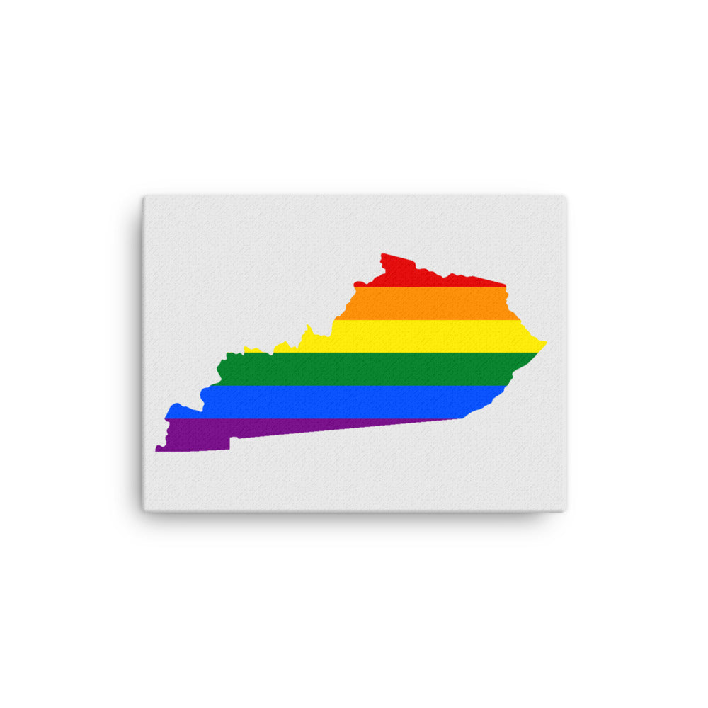 Kentucky LGBTQ Pride Canvas Wall Art 12″×16″ Pride Kentucky thin-canvas-_in_-12x16-front-642e236375203