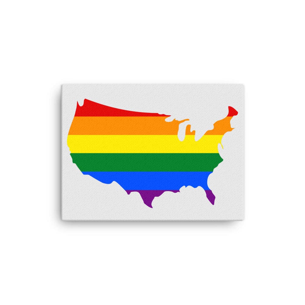 United States LGBTQ Pride Canvas Wall Art 12″×16″ Pride thin-canvas-_in_-12x16-front-642e26d548d79