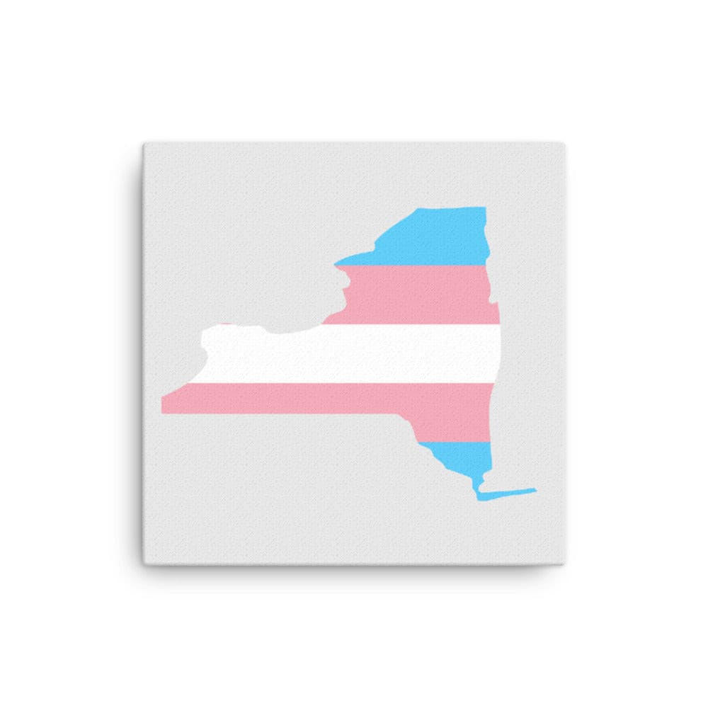 New York Transgender Trans Pride Canvas Wall Art 16in×16in Transgender New York thin-canvas-_in_-16x16-front-638f8d76878dd