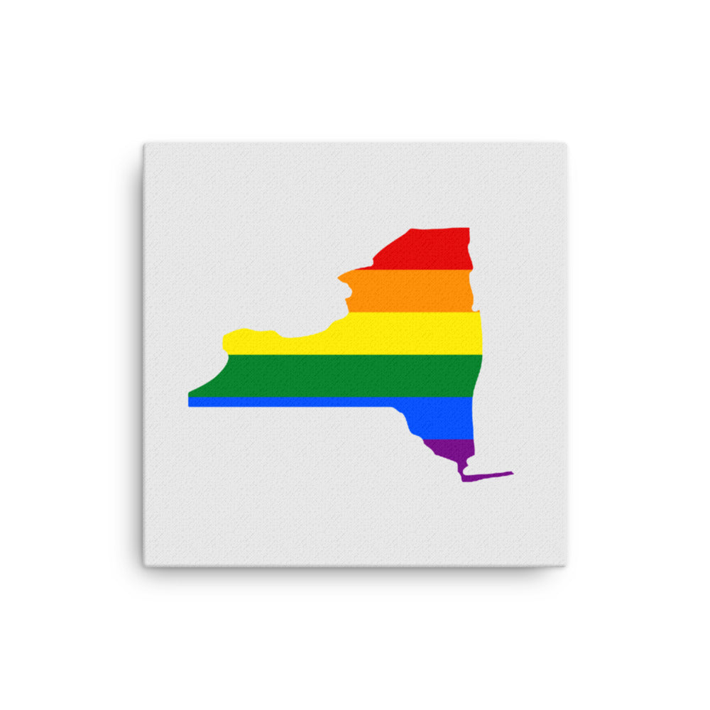 New York LGBTQ Pride Canvas Wall Art 16in×16in Pride New York thin-canvas-_in_-16x16-front-638f9755d3a95