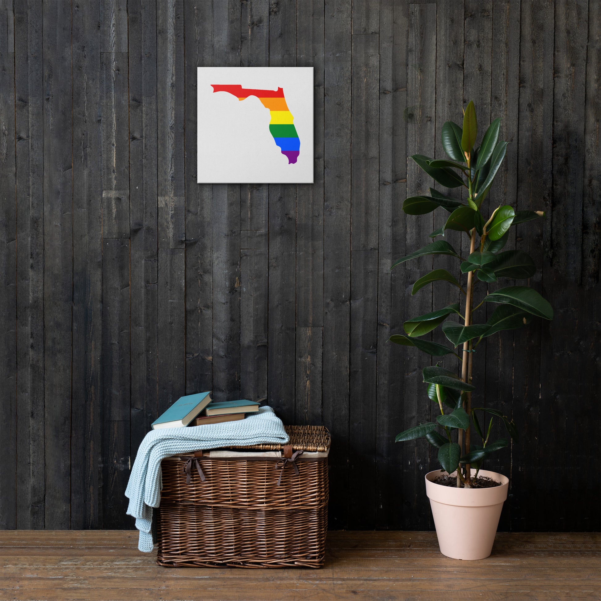 Florida Pride Canvas Wall Art thin-canvas-_in_-16x16-front-6393883394cfe