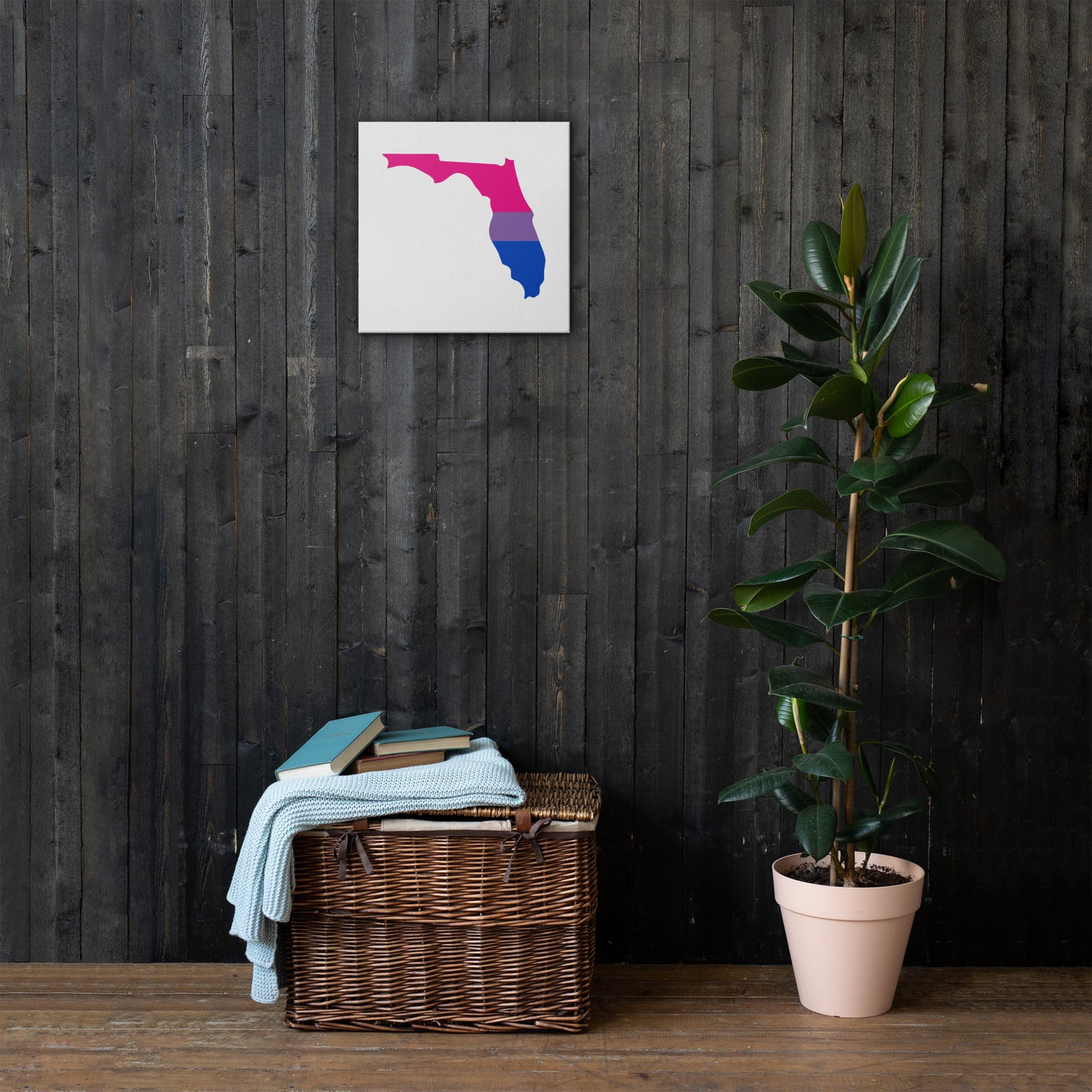 Florida Bisexual Bi Pride Canvas Wall Art thin-canvas-_in_-16x16-front-63939a66c52cc