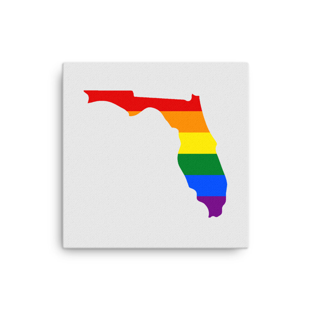 Florida Pride Canvas Wall Art 16in×16in Pride Florida thin-canvas-_in_-16x16-front-63991df9ef88e