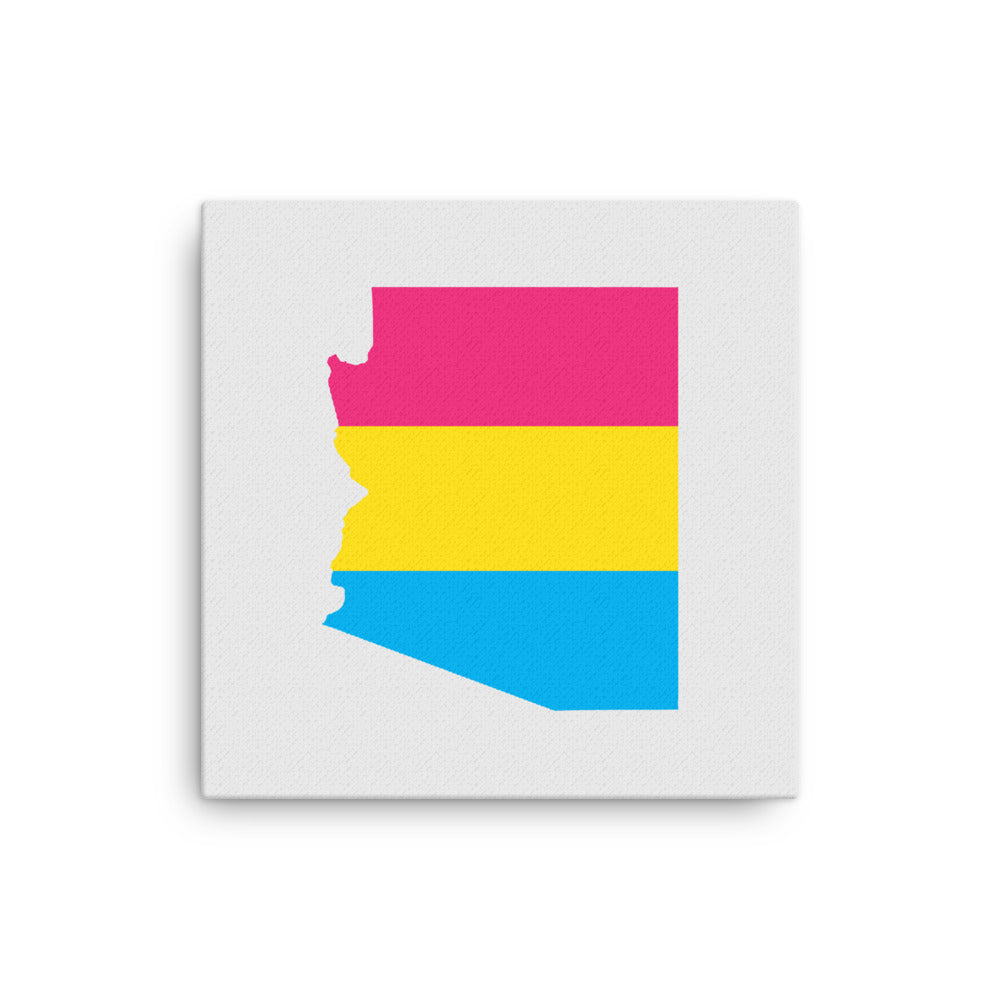 Arizona Pansexual Pan Pride Canvas Wall Art 16in×16in Pansexual Arizona thin-canvas-_in_-16x16-front-63acee5a04ec4