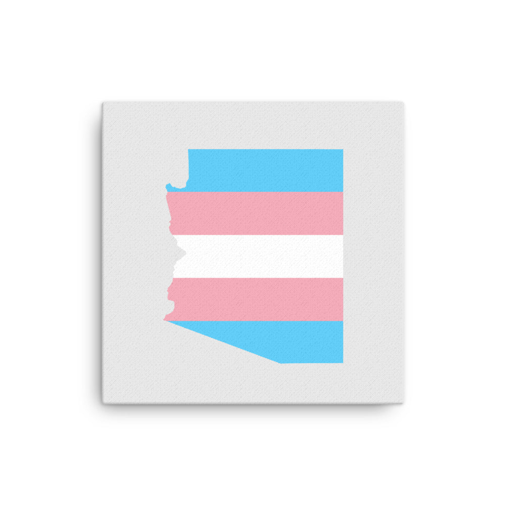 Arizona Transgender Trans Pride Canvas Wall Art 16in×16in Transgender Arizona thin-canvas-_in_-16x16-front-63acf57423b7e