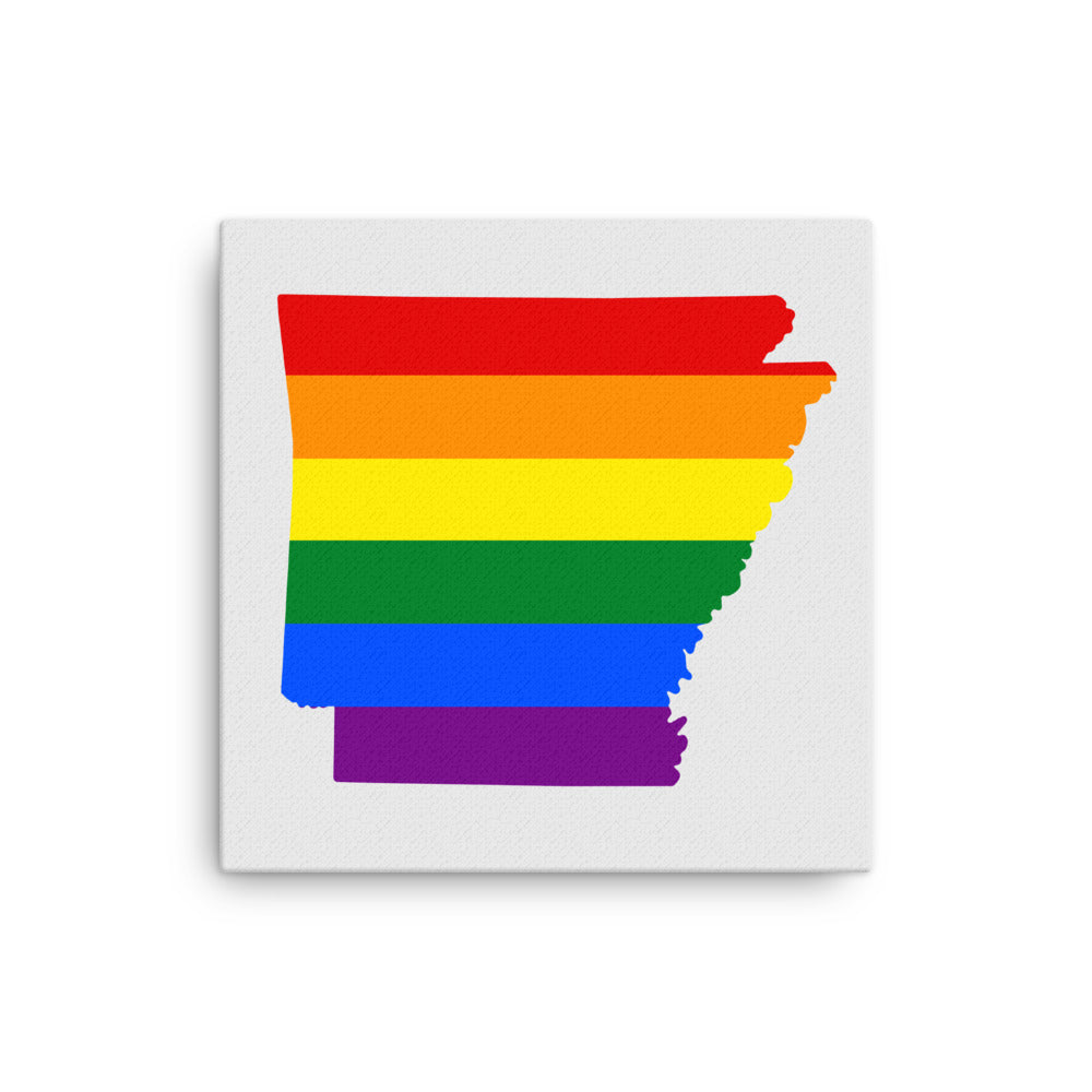 Arkansas LGBTQ Pride Canvas Wall Art 16″×16″ Pride Arkansas thin-canvas-_in_-16x16-front-64092ad7ac2cf