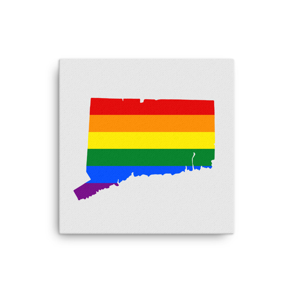 Connecticut LGBTQ Pride Canvas Wall Art 16″×16″ Pride thin-canvas-_in_-16x16-front-640932a6087a2