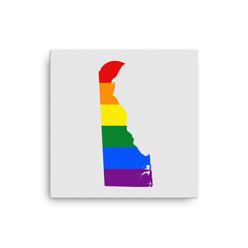 Delaware LGBTQ Pride Canvas Wall Art 16″×16″ Pride thin-canvas-_in_-16x16-front-64093333ed299