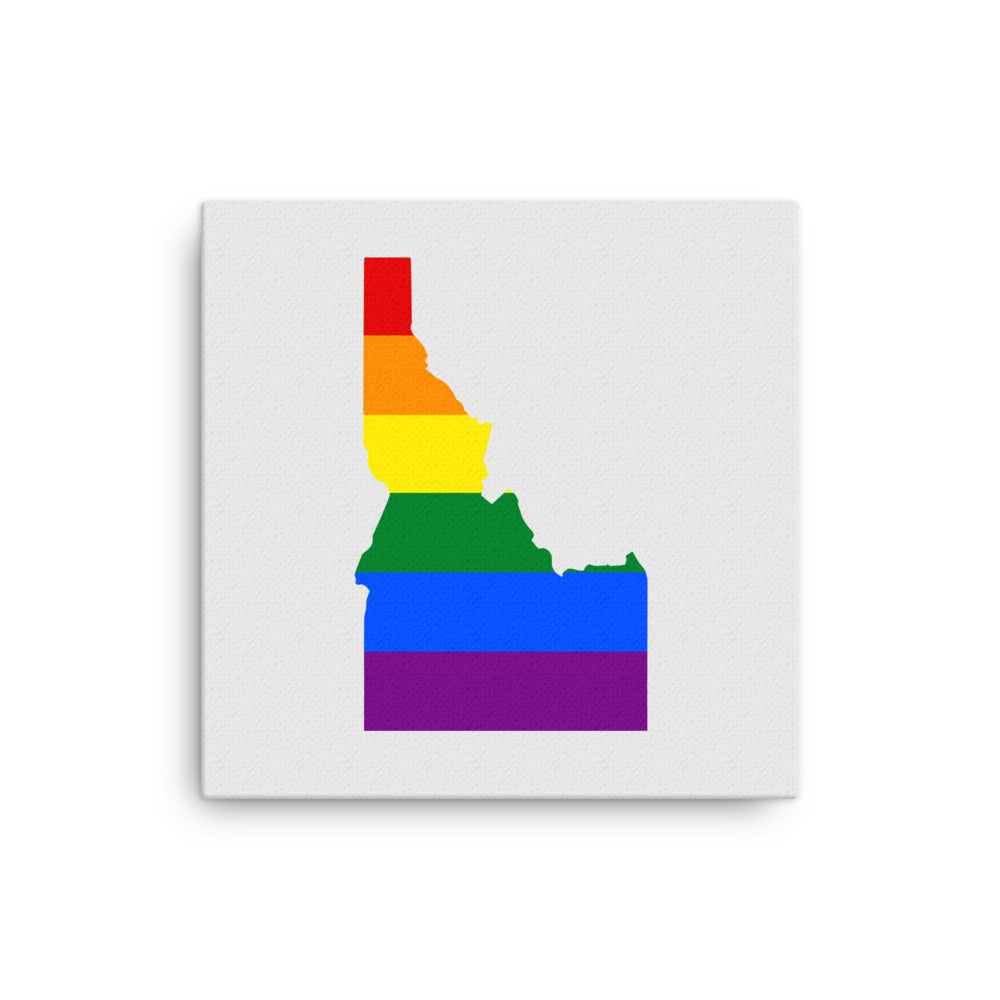 Idaho LGBTQ Pride Canvas Wall Art 16″×16″ Pride thin-canvas-_in_-16x16-front-64093410bacf5