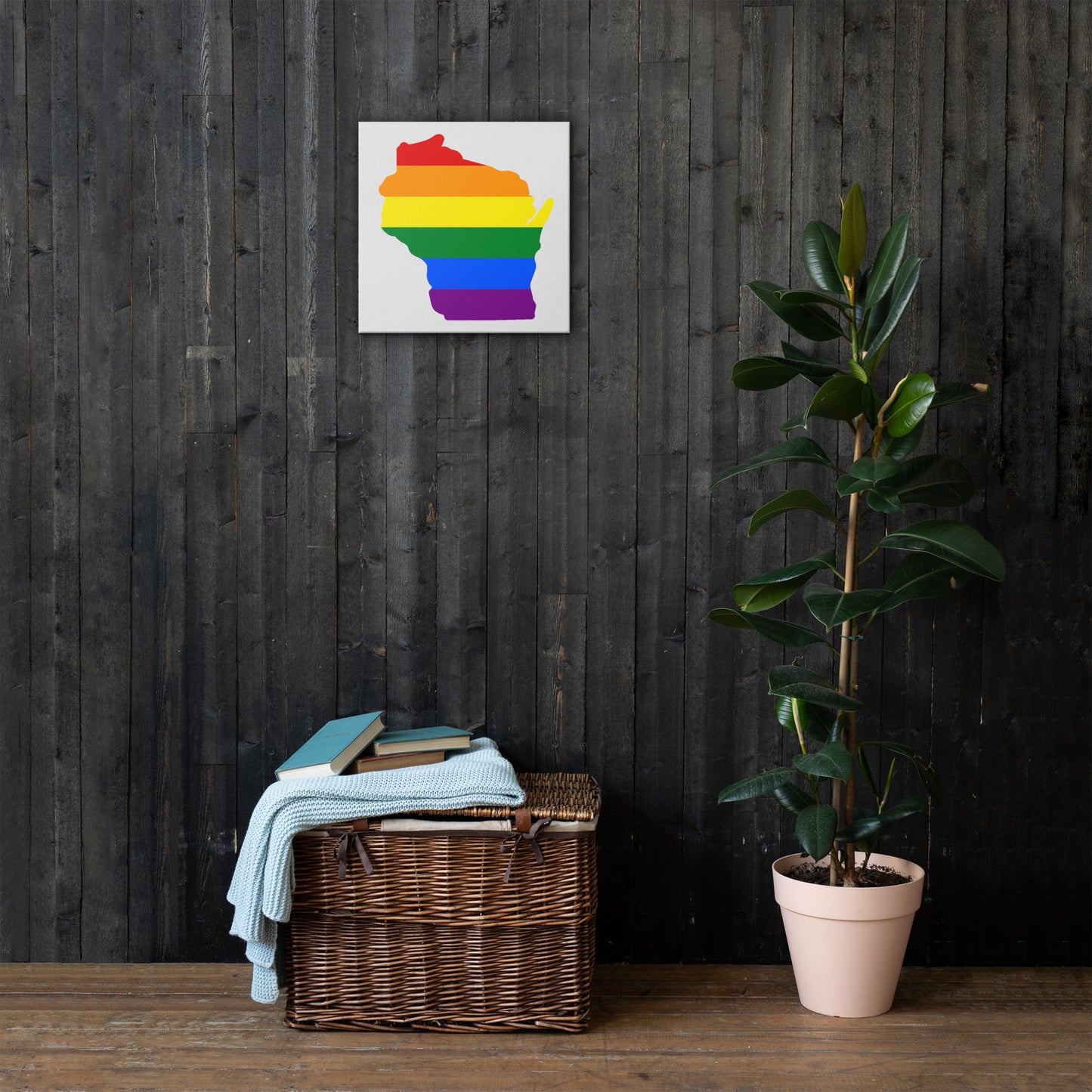 Wisconsin LGBTQ Pride Canvas Wall Art thin-canvas-_in_-16x16-front-64094242b09b2