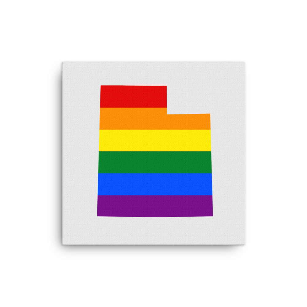 Utah LGBTQ Pride Canvas Wall Art 16″×16″ thin-canvas-_in_-16x16-front-641b678ec05c4