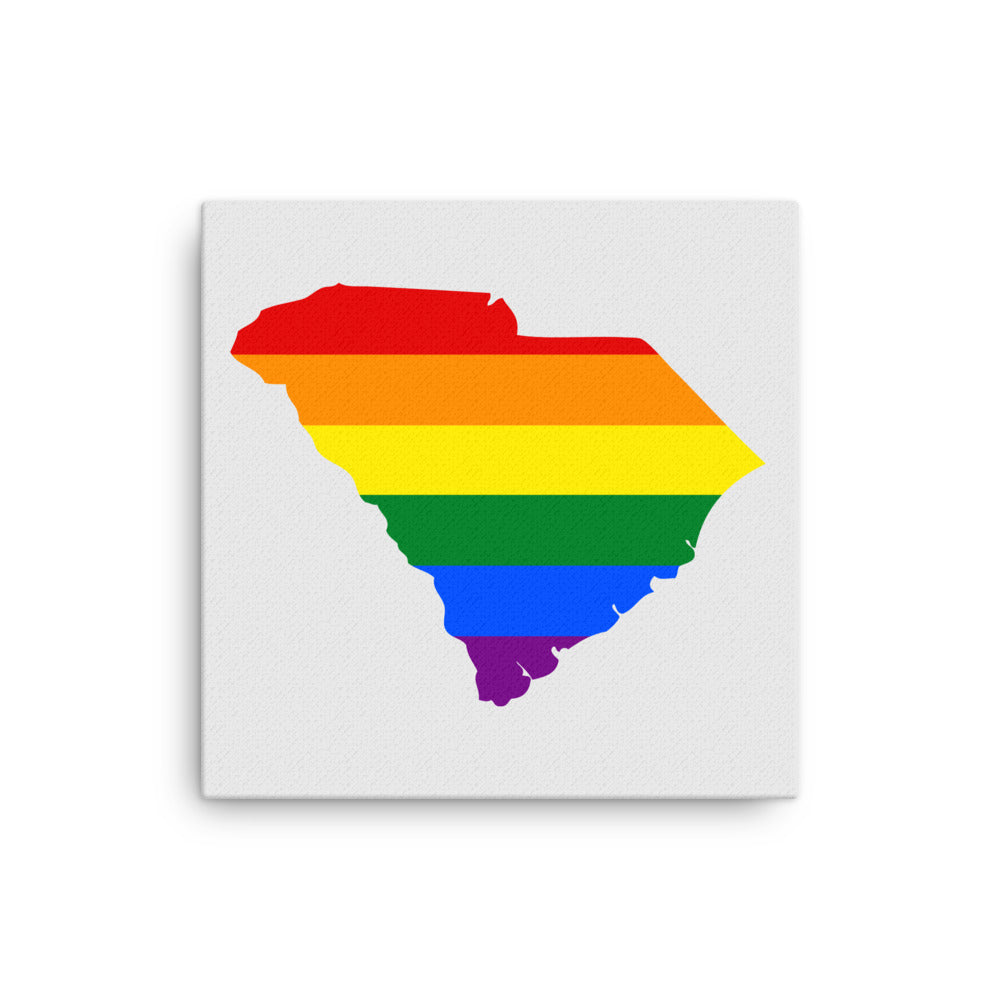 South Carolina LGBTQ Pride Canvas Wall Art 16″×16″ Pride South Carolina thin-canvas-_in_-16x16-front-641c9f42552d1