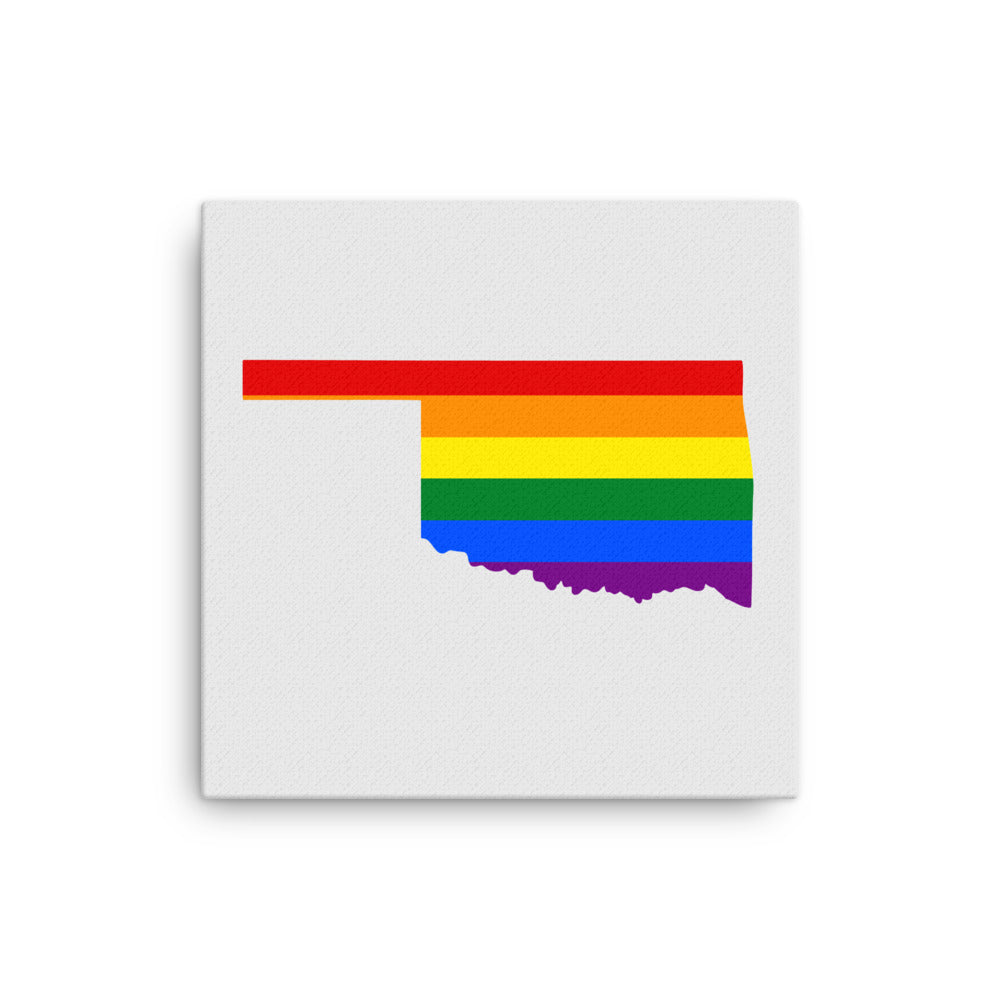 Oklahoma LGBTQ Pride Canvas Wall Art thin-canvas-_in_-16x16-front-6424cac233bdb