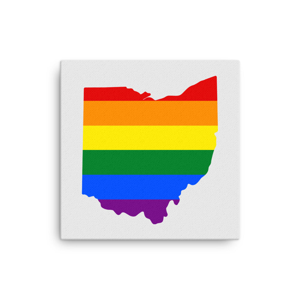 Ohio LGBTQ Pride Canvas Wall Art 16″×16″ Pride Ohio thin-canvas-_in_-16x16-front-6424ce8e78d34