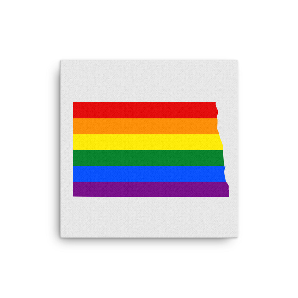 North Dakota LGBTQ Pride Canvas Wall Art thin-canvas-_in_-16x16-front-6424d18f7a755