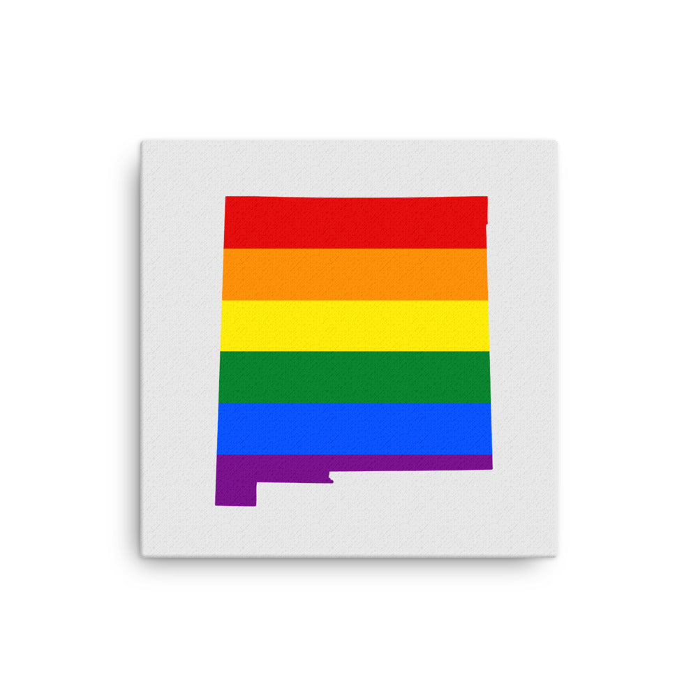 New Mexico LGBTQ Pride Canvas Wall Art 16″×16″ Pride New Mexico thin-canvas-_in_-16x16-front-6424d657bc2b9