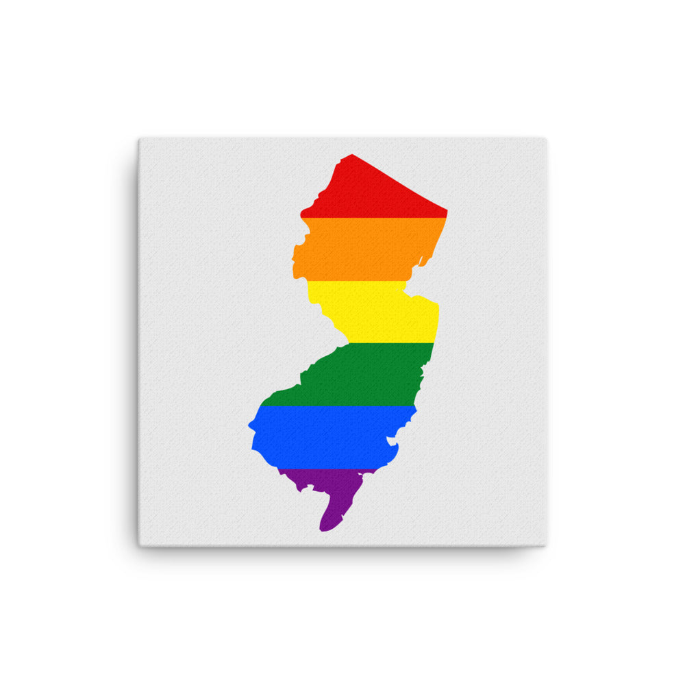 New Jersey LGBTQ Pride Canvas Wall Art 16″×16″ Pride New Jersey thin-canvas-_in_-16x16-front-6424dd0bbc28d