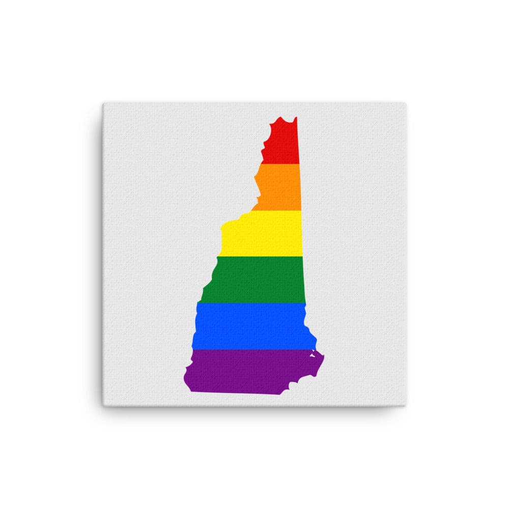 New Hampshire LGBTQ Pride Canvas Wall Art 16″×16″ Pride New Hampshire thin-canvas-_in_-16x16-front-6424de8047b9d