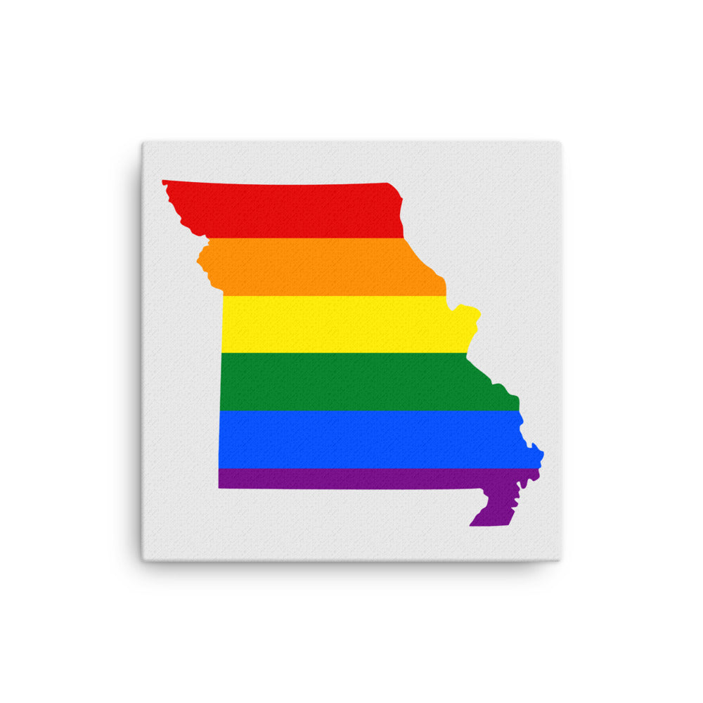 Missouri LGBTQ Pride Canvas Wall Art 16″×16″ Pride Missouri thin-canvas-_in_-16x16-front-642e1ccbe1f8d