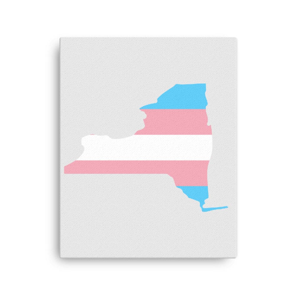 New York Transgender Trans Pride Canvas Wall Art 16in×20in Transgender New York thin-canvas-_in_-16x20-front-638f8d7687998