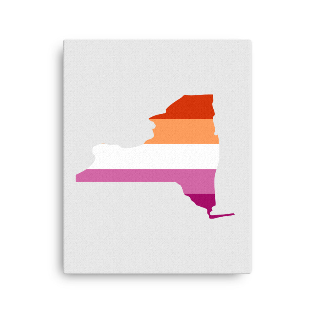 New York Lesbian Pride Canvas Wall Art 16in×20in Lesbian New York thin-canvas-_in_-16x20-front-638fd3727d9bd