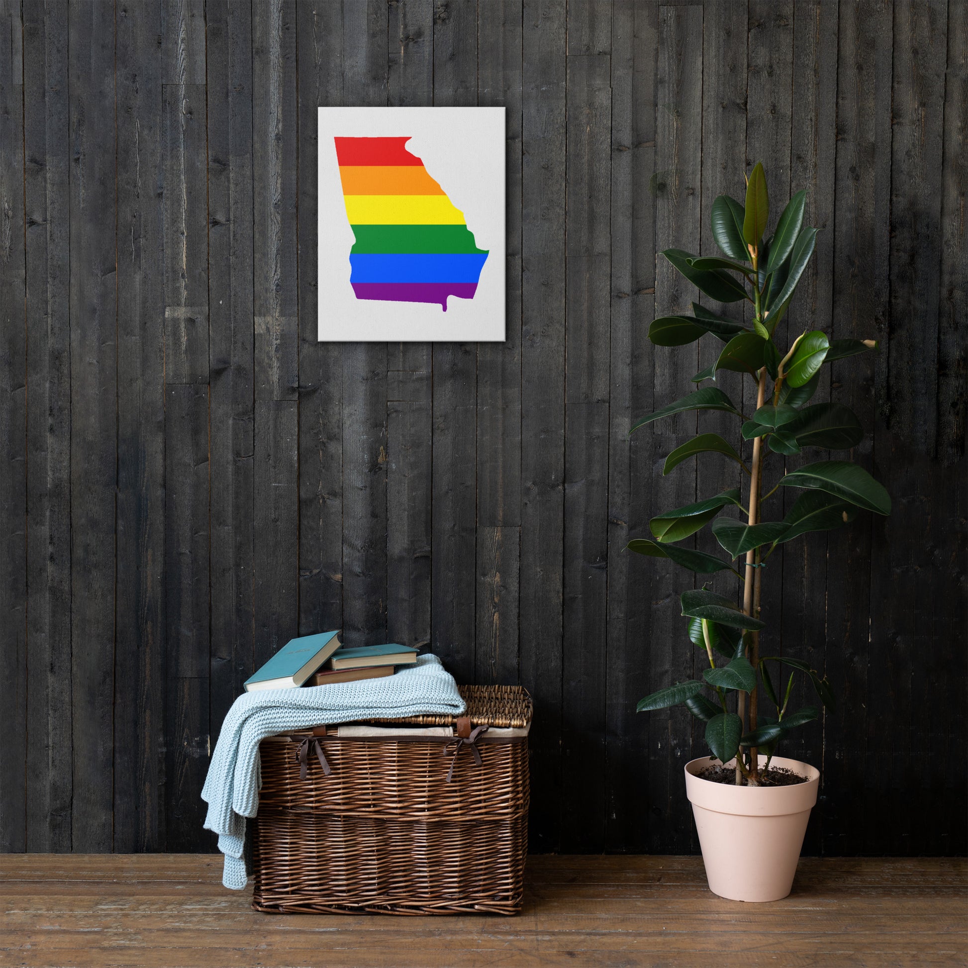 Georgia LGBTQ Pride Canvas Wall Art thin-canvas-_in_-16x20-front-63926549da590