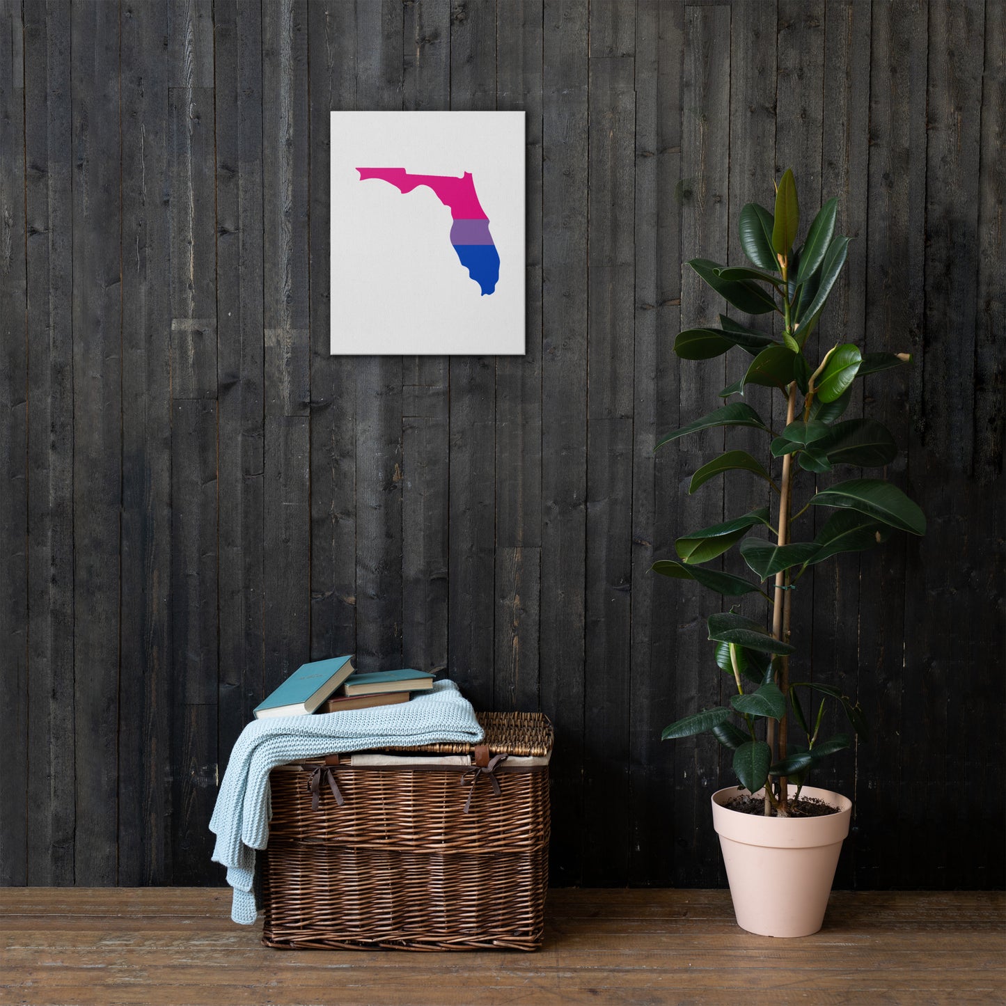 Florida Bisexual Bi Pride Canvas Wall Art thin-canvas-_in_-16x20-front-63939a66c531c