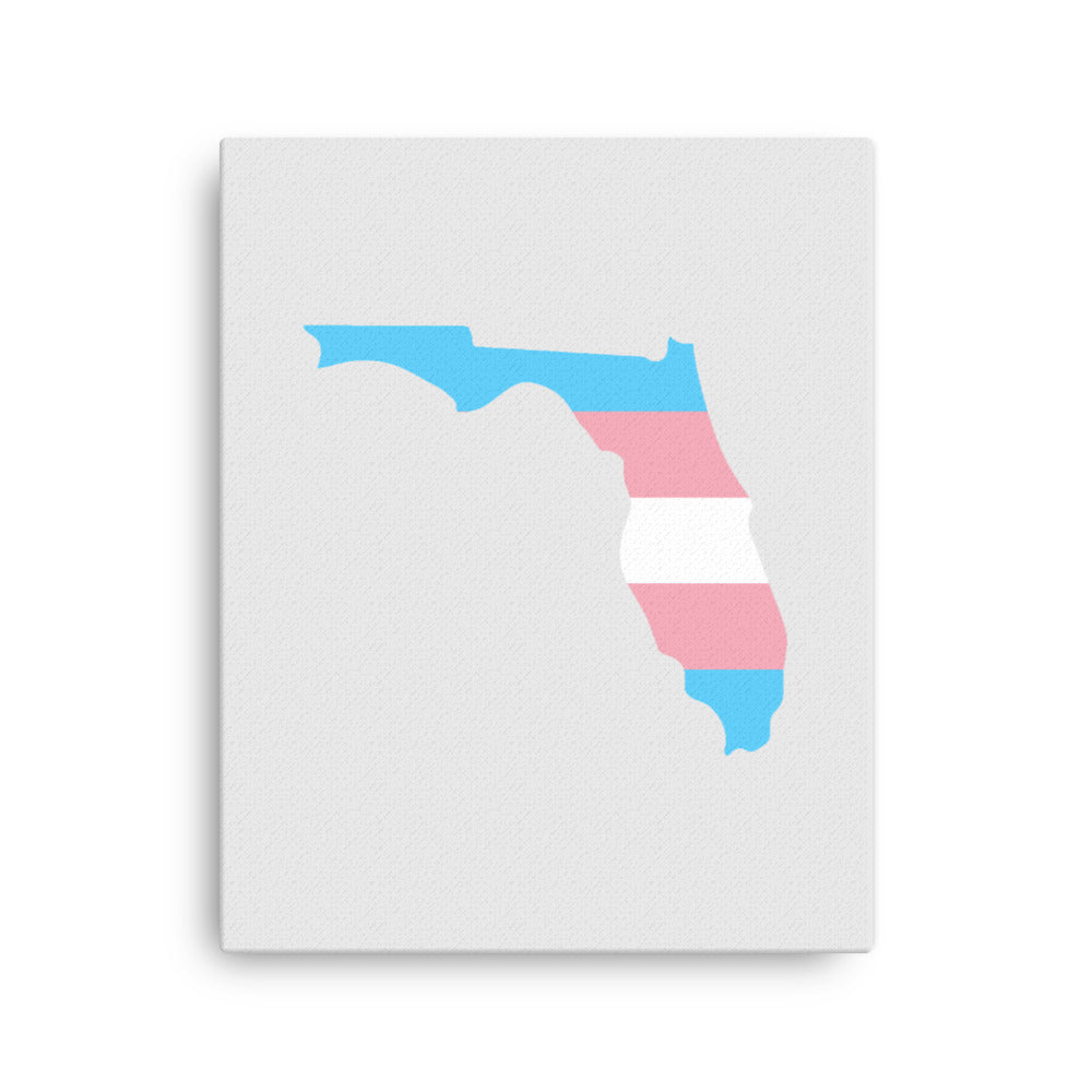 Florida Transgender Trans Pride Canvas Wall Art 16in×20in Transgender Florida thin-canvas-_in_-16x20-front-63991ac46e22e