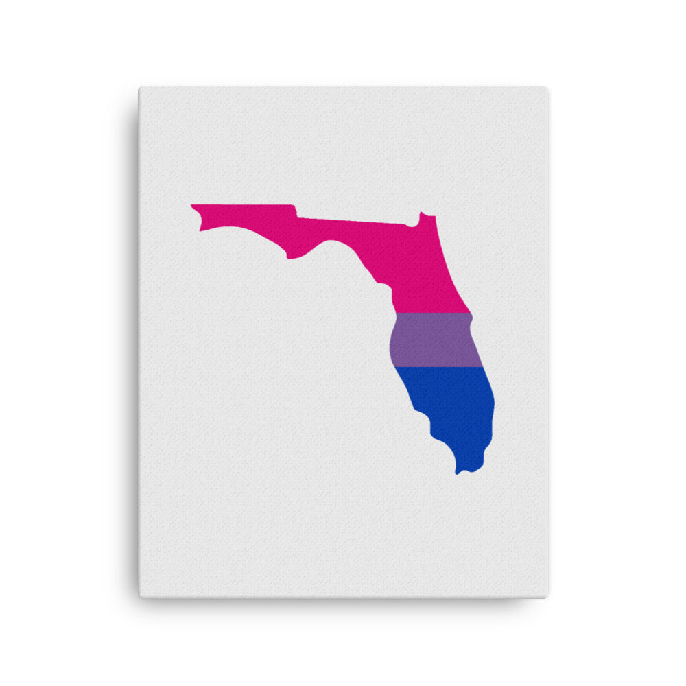 Florida Bisexual Bi Pride Canvas Wall Art 16in×20in Bisexual Florida thin-canvas-_in_-16x20-front-63991fad6e026