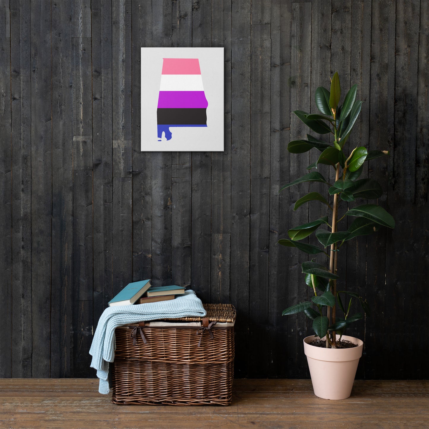 Alabama Genderfluid Pride Canvas Wall Art thin-canvas-_in_-16x20-front-63a504f4b484e