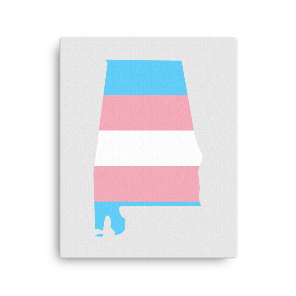 Alabama Transgender Trans Pride Canvas Wall Art 16in×20in Transgender Alabama thin-canvas-_in_-16x20-front-63a5195ae35dd