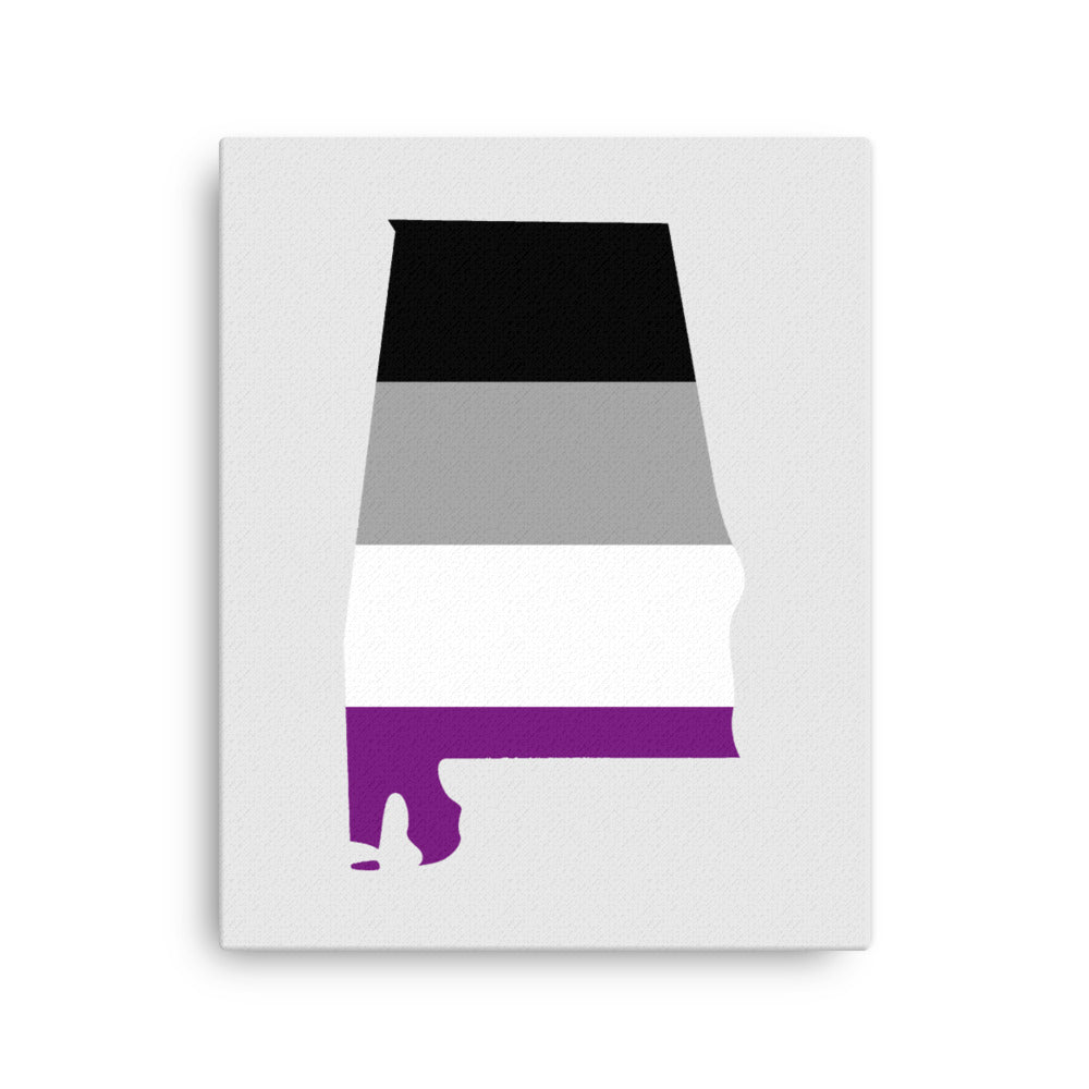 Alabama Asexual Canvas Wall Art 16in×20in Asexual Alabama thin-canvas-_in_-16x20-front-63a520e9a75ab