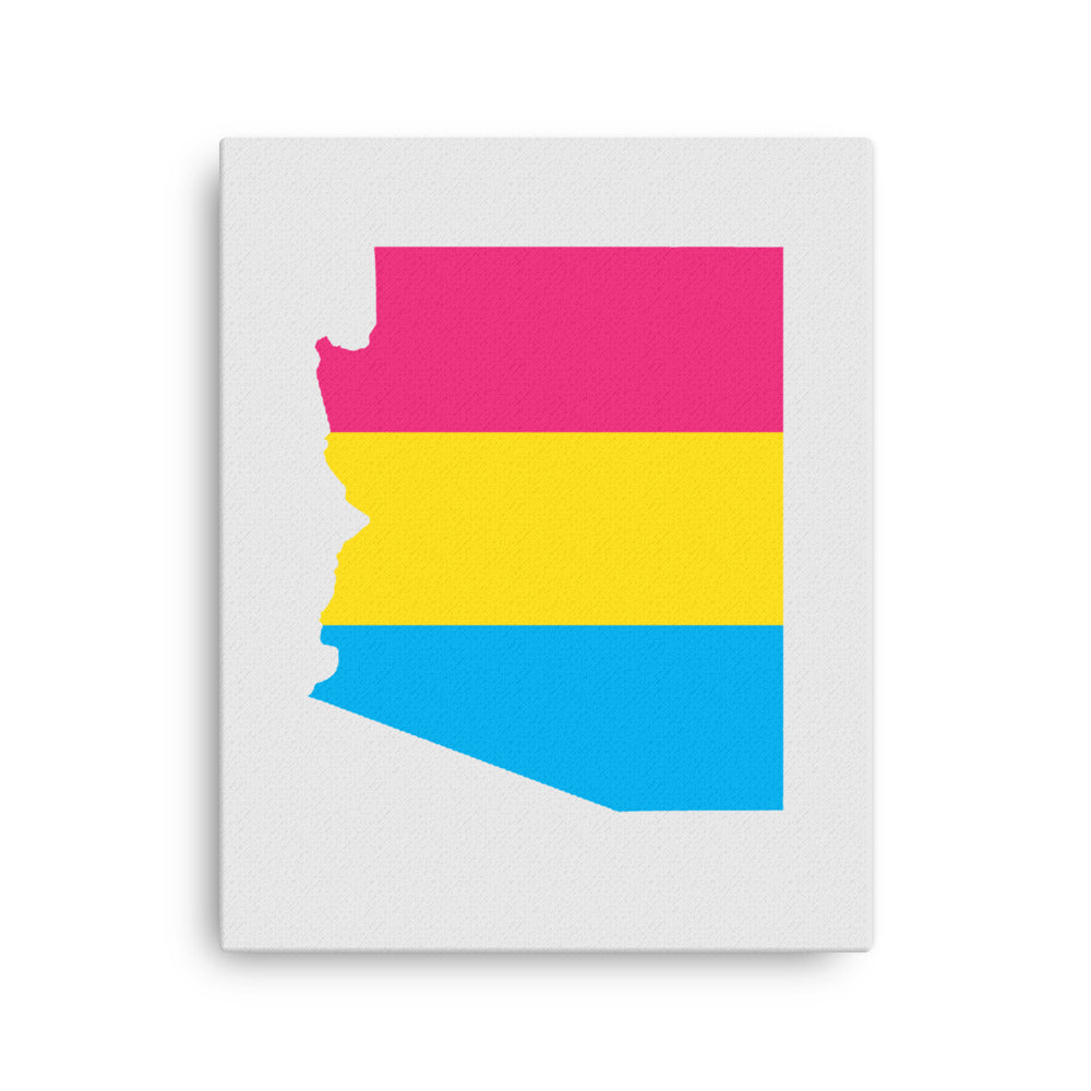 Arizona Pansexual Pan Pride Canvas Wall Art 16in×20in Pansexual Arizona thin-canvas-_in_-16x20-front-63acee5a04f56