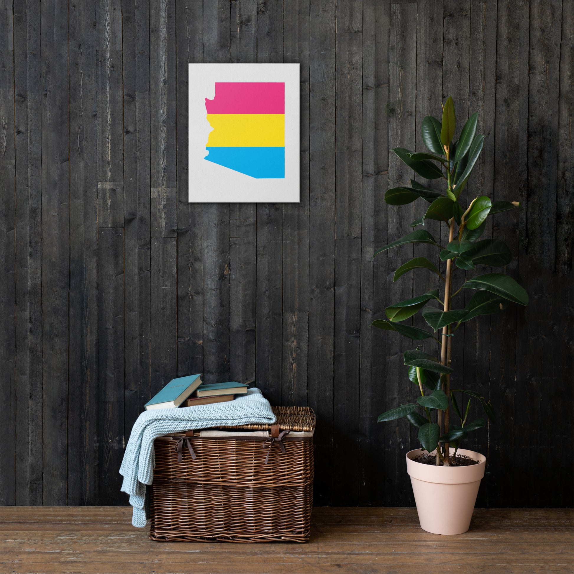 Arizona Pansexual Pan Pride Canvas Wall Art thin-canvas-_in_-16x20-front-63acee5a04f9b