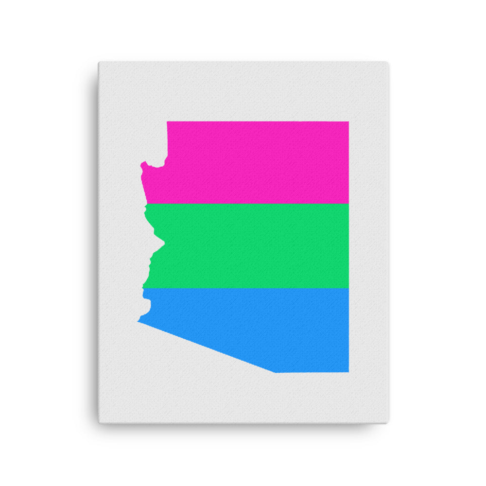 Arizona Polysexual Poly Pride Canvas Wall Art 16in×20in Polysexual Arizona thin-canvas-_in_-16x20-front-63acf1a10a53a