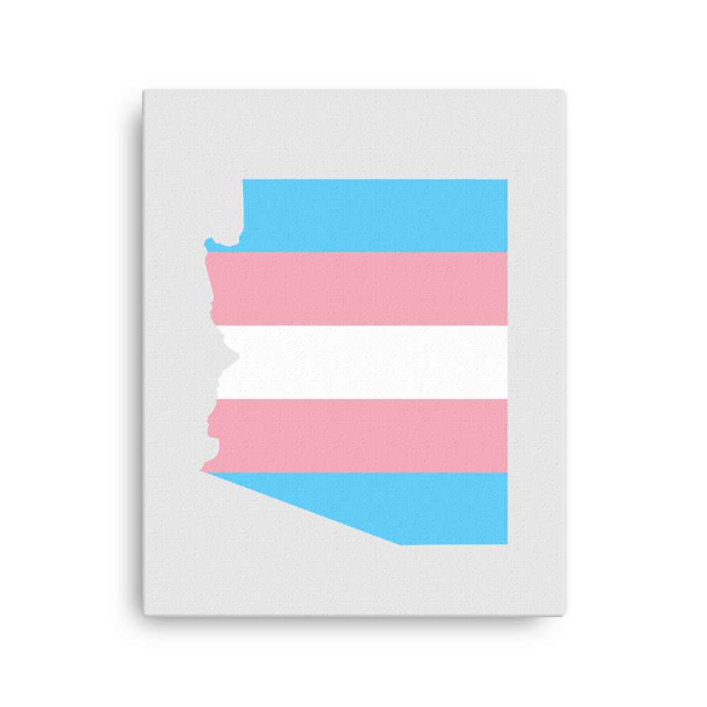 Arizona Transgender Trans Pride Canvas Wall Art 16in×20in Transgender Arizona thin-canvas-_in_-16x20-front-63acf57423c11