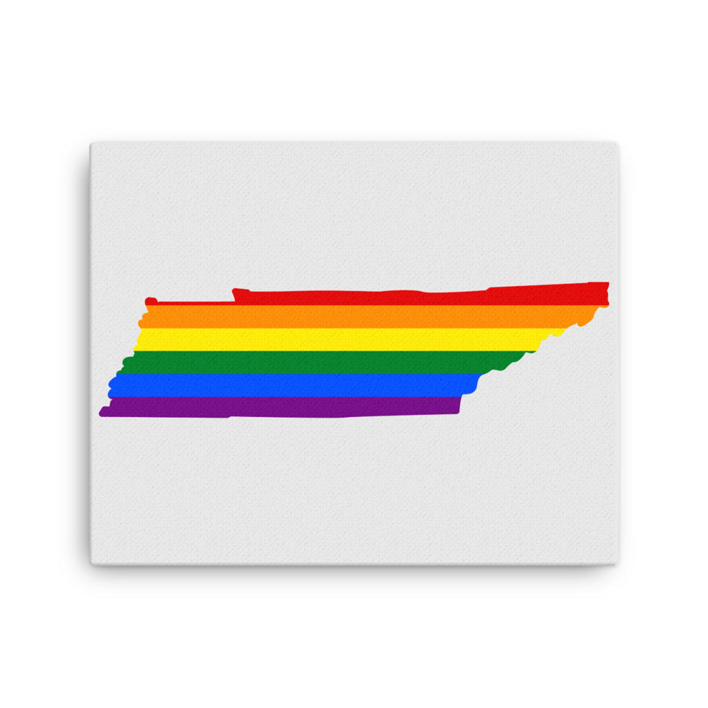 Tennessee LGBTQ Pride Canvas Wall Art 16″×20″ Pride Tennessee thin-canvas-_in_-16x20-front-641b6e445165f