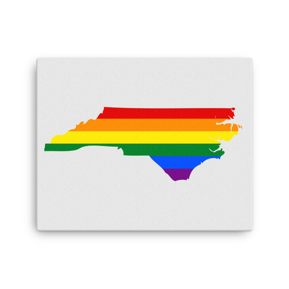 North Carolina LGBTQ Pride Canvas Wall Art 16″×20″ Pride North Carolina thin-canvas-_in_-16x20-front-6424d48562210