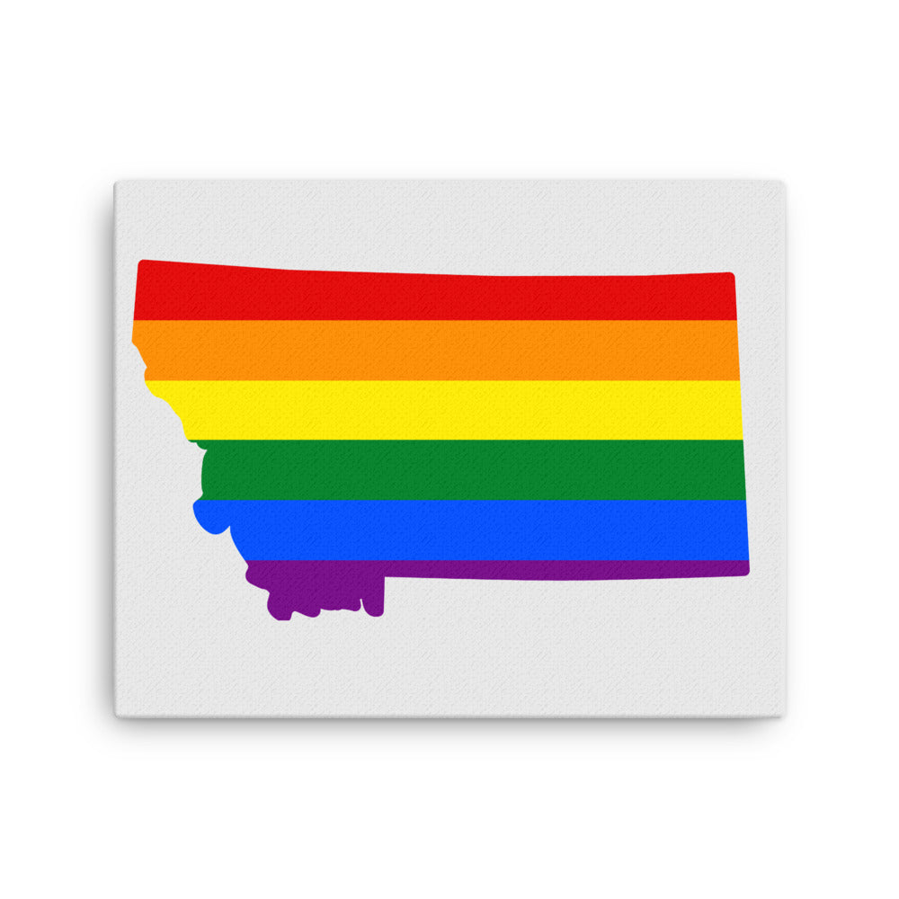 Montana LGBTQ Pride Canvas Wall Art 16″×20″ Pride Montana thin-canvas-_in_-16x20-front-642e1bcfaf427