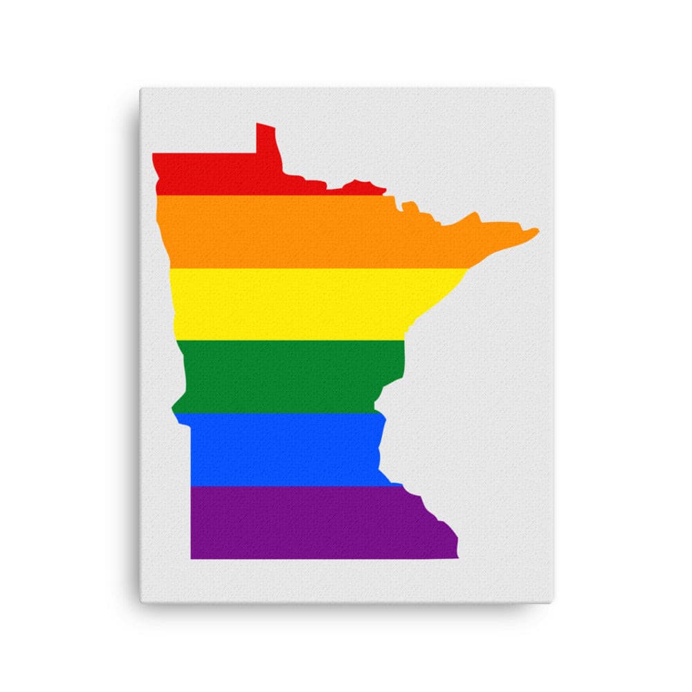 Minnesota LGBTQ Pride Canvas Wall Art 16″×20″ Pride Minnesota thin-canvas-_in_-16x20-front-642e1e457d9f9