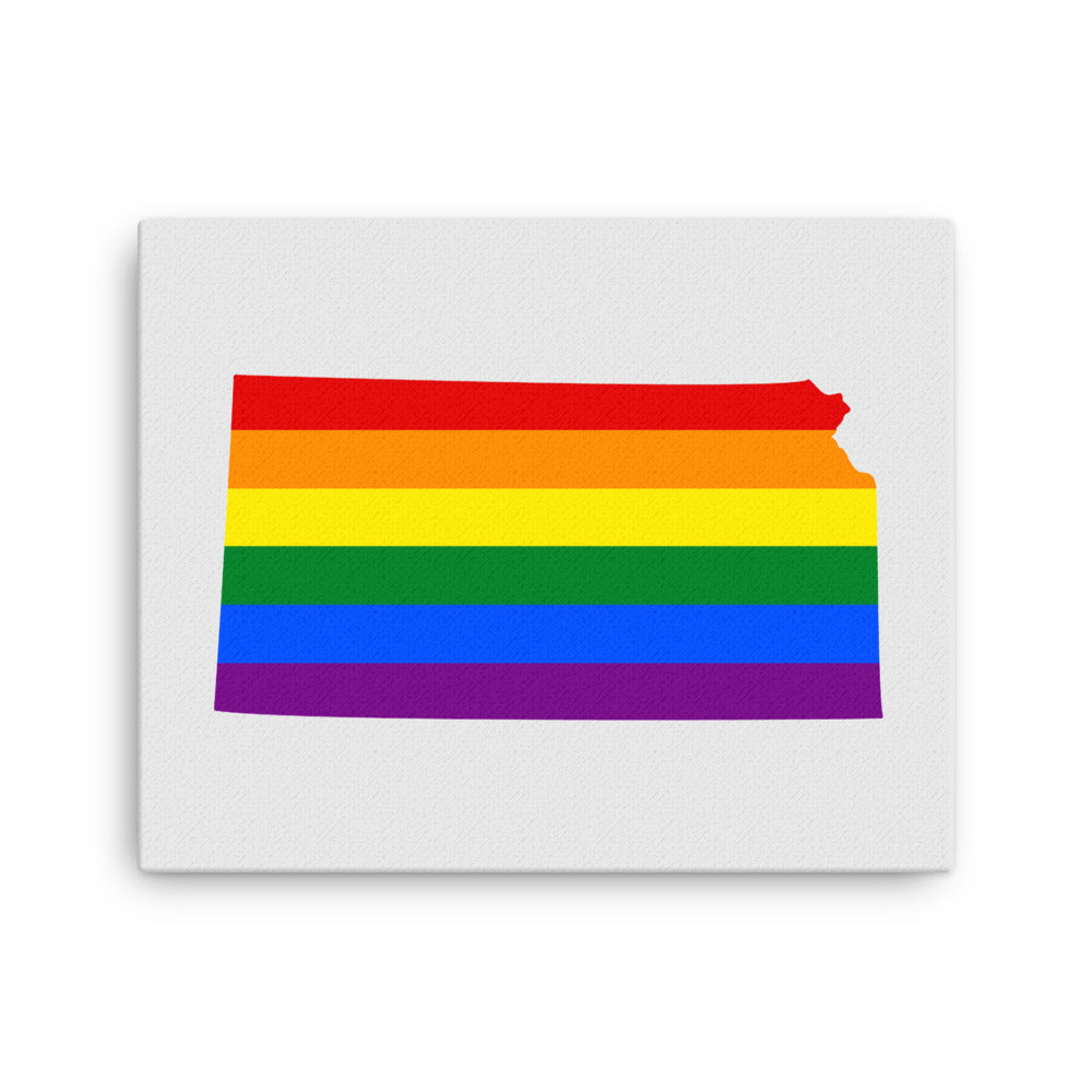 Kansas LGBTQ Pride Canvas Wall Art 16″×20″ Pride Kansas thin-canvas-_in_-16x20-front-642e23bea6d40