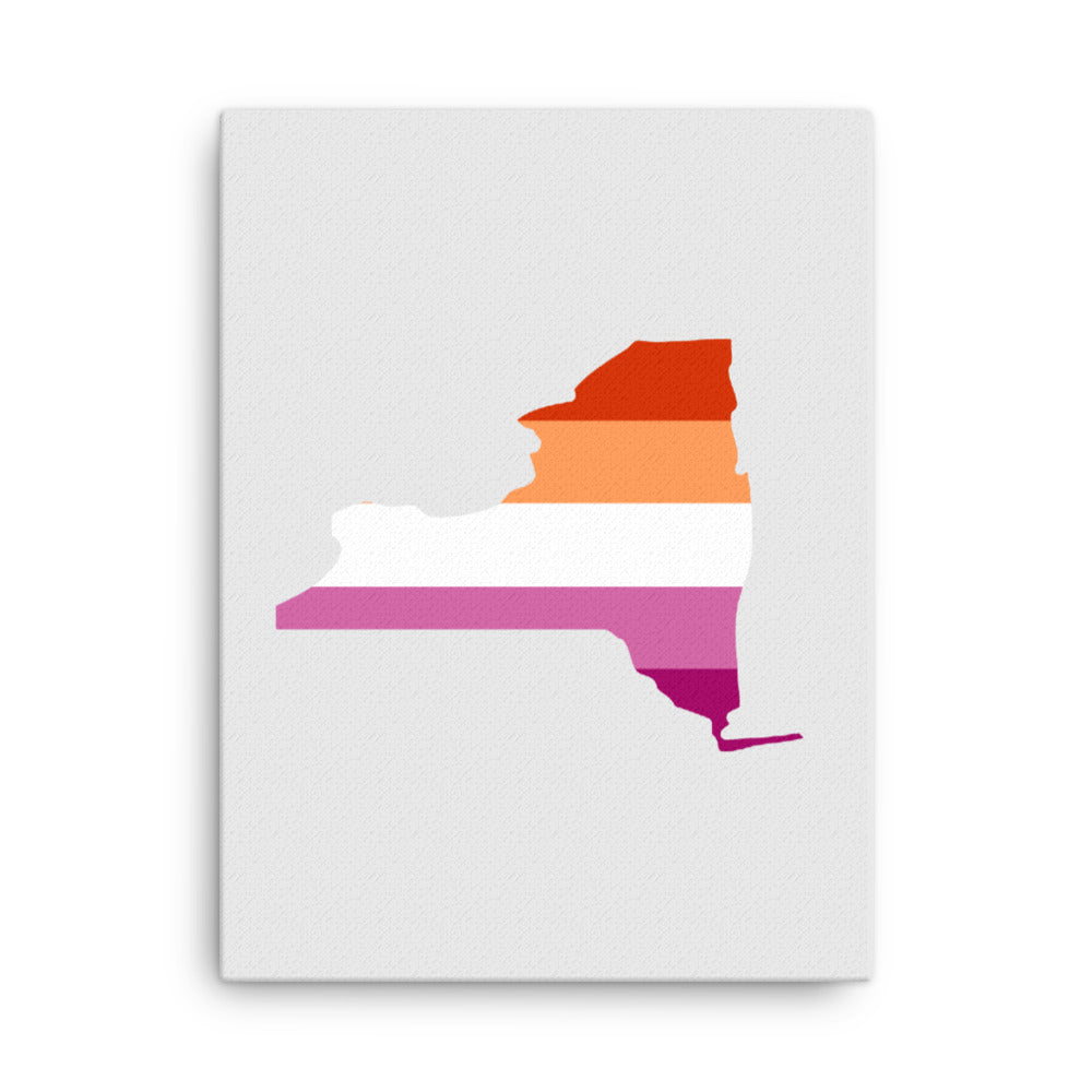 New York Lesbian Pride Canvas Wall Art 18in×24in Lesbian New York thin-canvas-_in_-18x24-front-638fd3727da0e