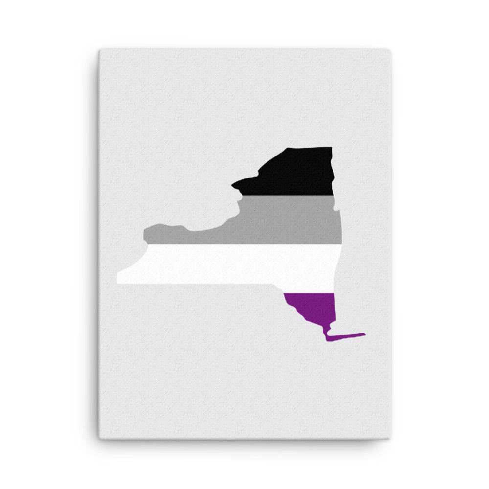 New York Asexual Ace Pride Canvas Wall Art 18in×24in Asexual New York thin-canvas-_in_-18x24-front-638fd6d076503