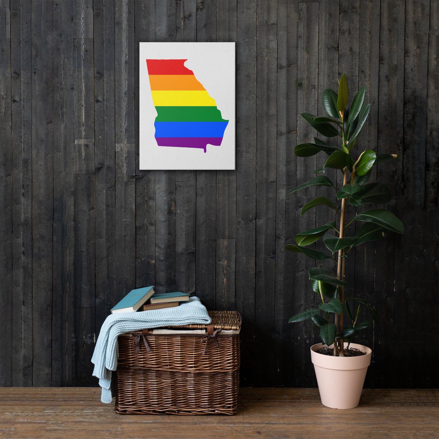 Georgia LGBTQ Pride Canvas Wall Art thin-canvas-_in_-18x24-front-63926549da5c4