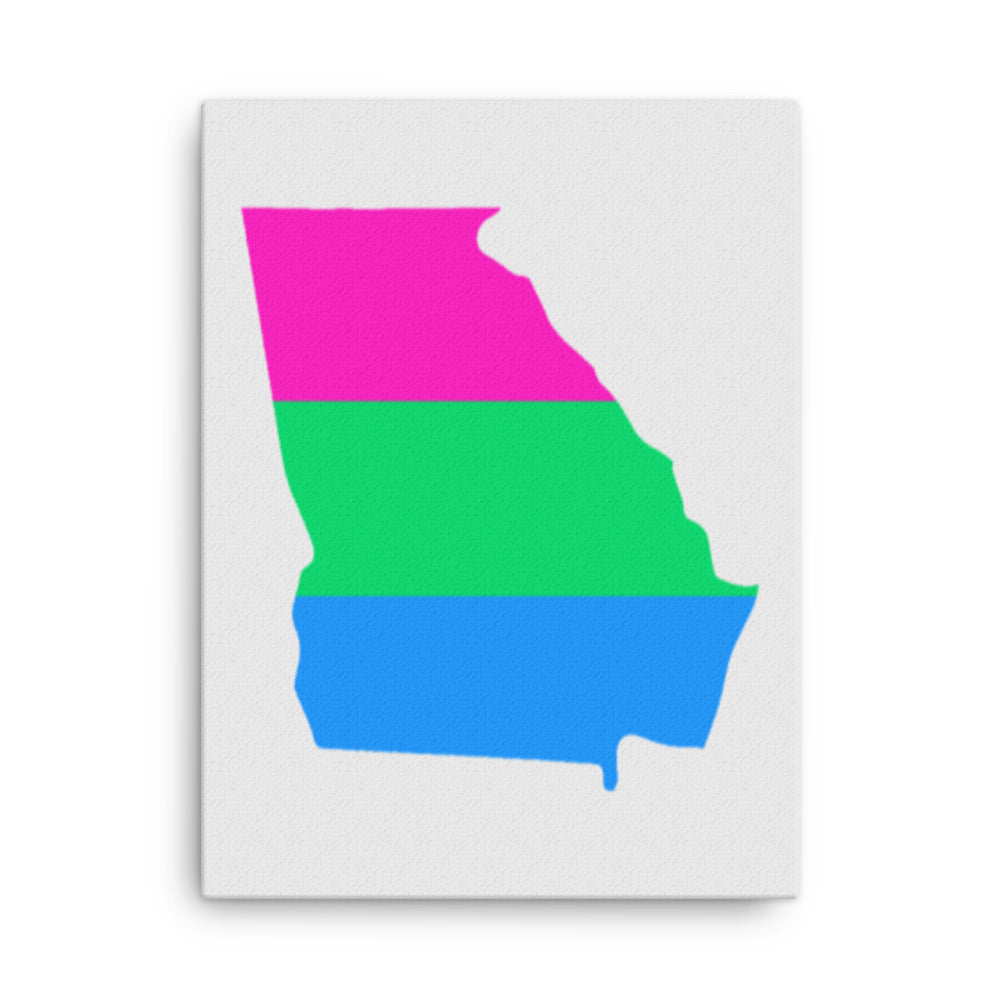 Georgia Polysexual Poly Pride Canvas Wall Art 18in×24in Polysexual Georgia thin-canvas-_in_-18x24-front-6392a365c19c3