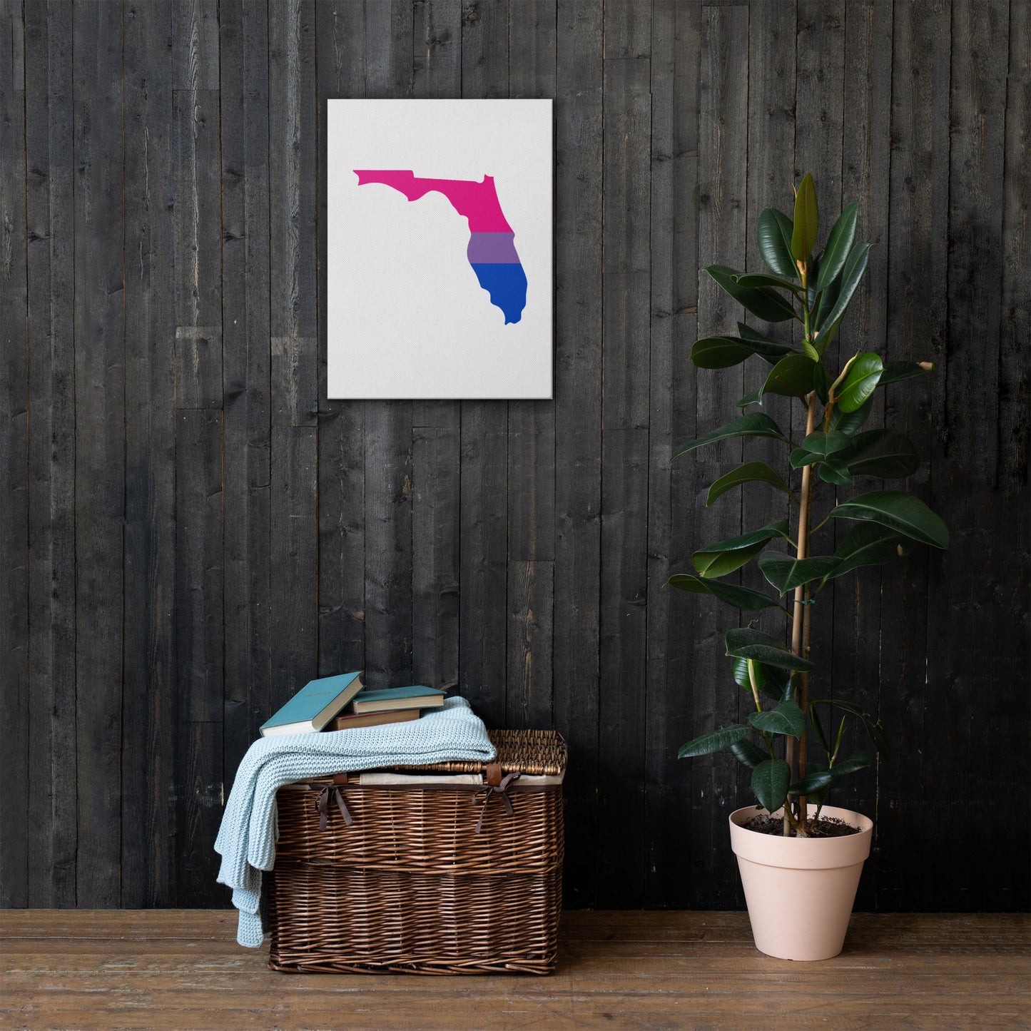 Florida Bisexual Bi Pride Canvas Wall Art thin-canvas-_in_-18x24-front-63939a66c5366