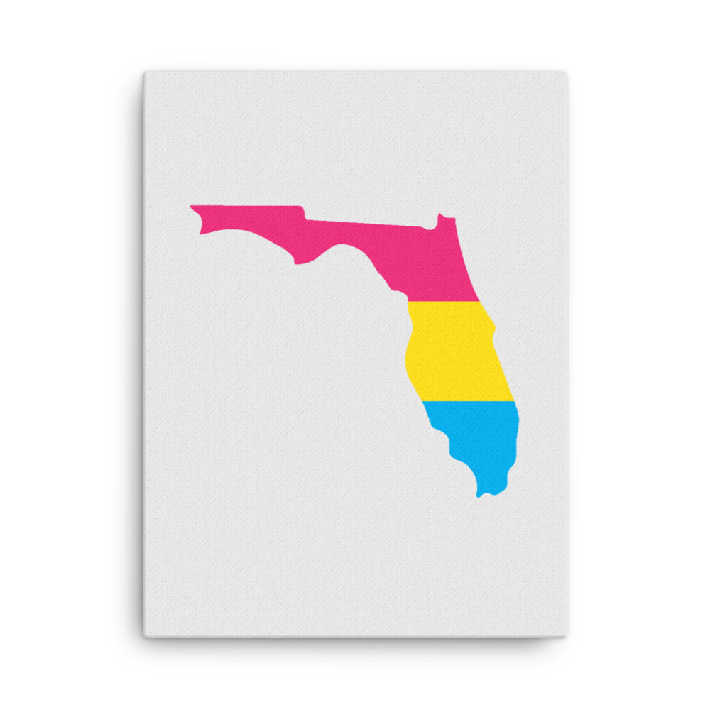 Florida Pansexual Pan Pride Canvas Wall Art 18in×24in Pansexual Florida thin-canvas-_in_-18x24-front-63991b41355f7